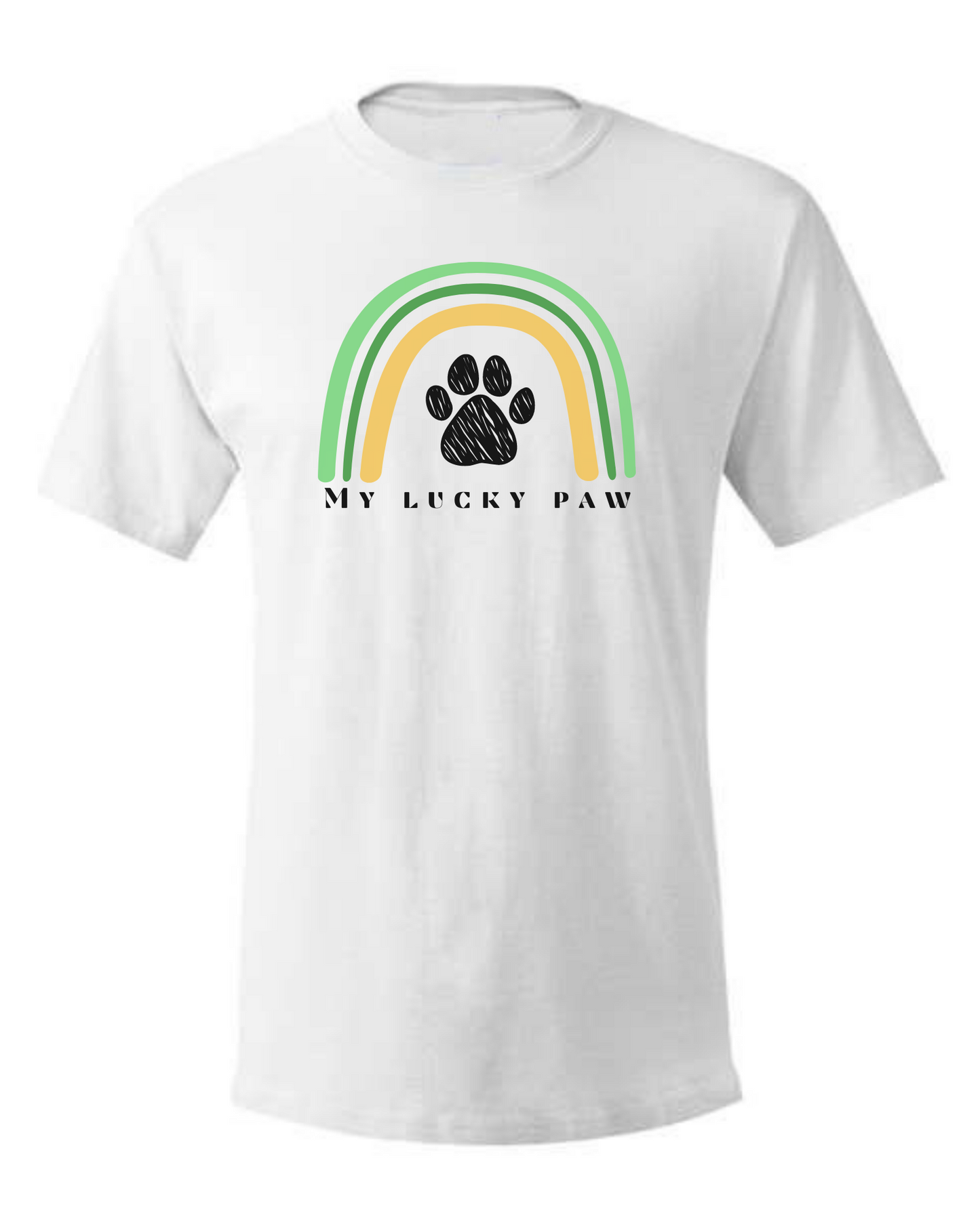 Unisex crewneck St. Patrick's day "Lucky Paw" t-shirt