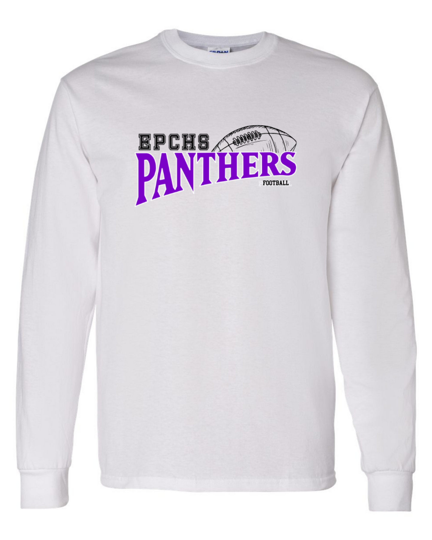 EPCHS Football unisex long-sleeve crew neck cotton tee