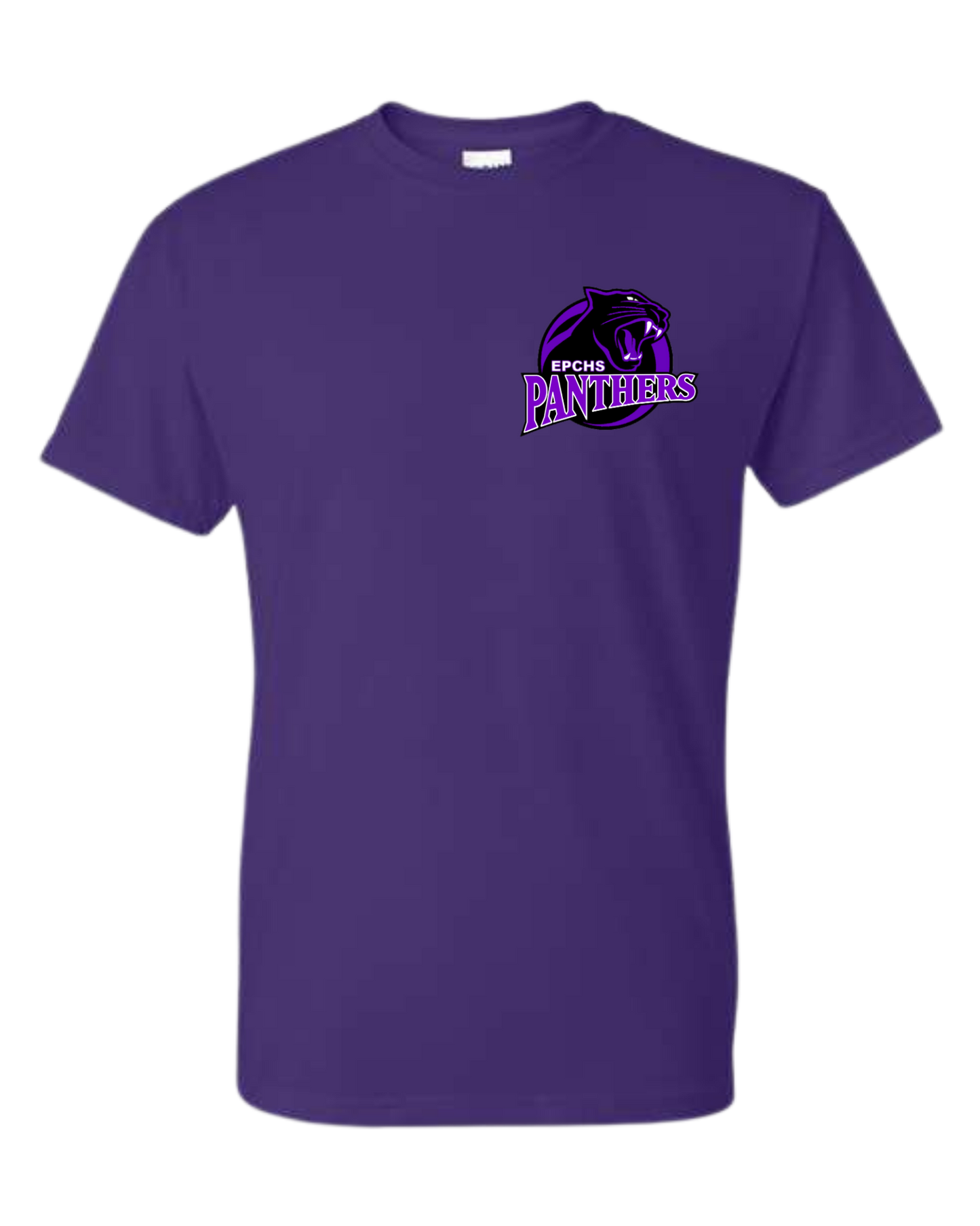 Panthers pocket logo on customizable cotton tee (available in short sleeve & long sleeve)