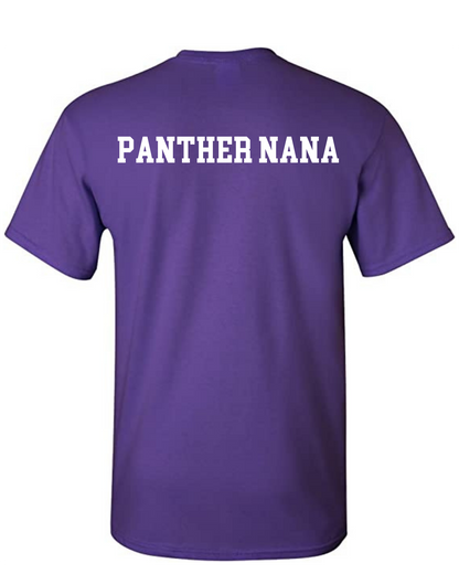 Panthers pocket logo on customizable cotton tee (available in short sleeve & long sleeve)