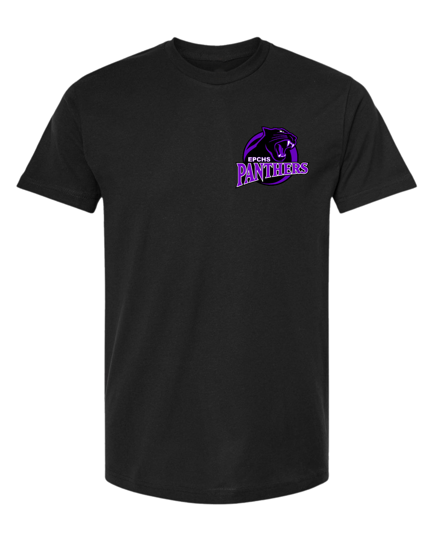 Panthers pocket logo on customizable cotton tee (available in short sleeve & long sleeve)