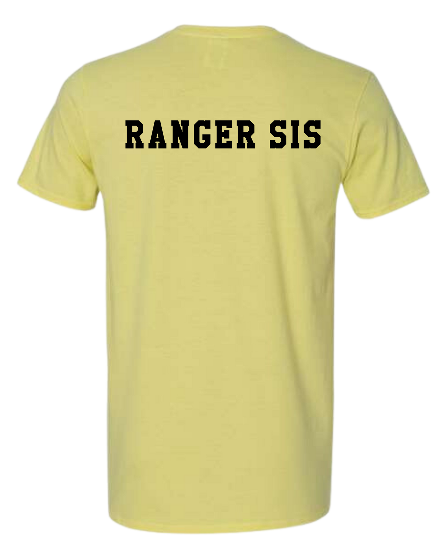 Rangers pocket logo on customizable cotton tee (available in short sleeve & long sleeve)