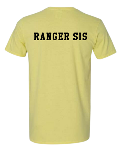 Rangers pocket logo on customizable cotton tee (available in short sleeve & long sleeve)