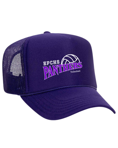 EPCHS Panthers volleyball logo caps