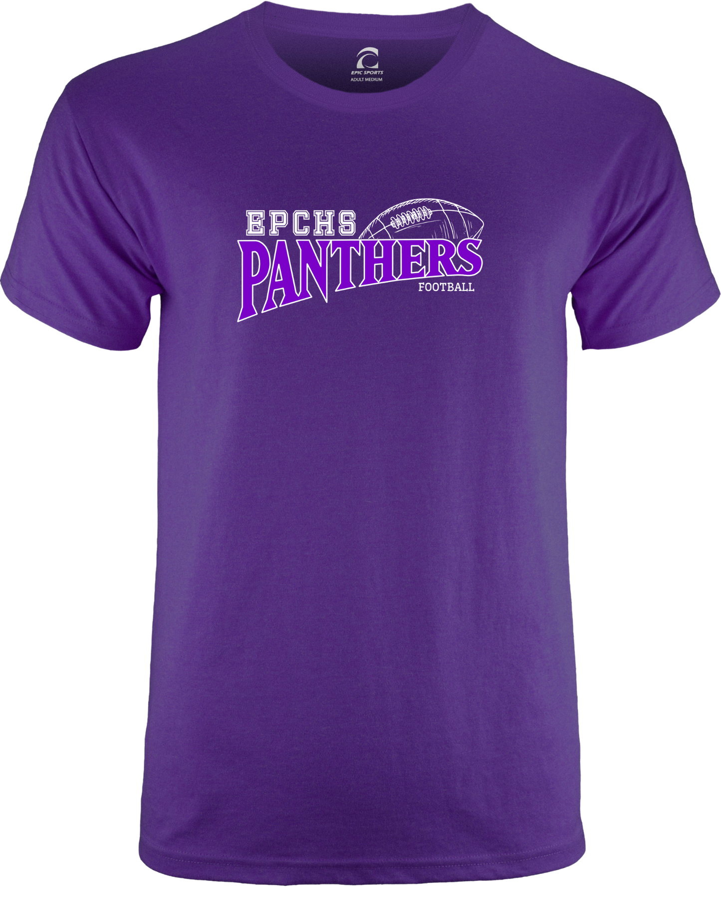 EPCHS Football Cooling performance dry-fit warm-up crew neck shirt (available in short sleeve and long sleeve)