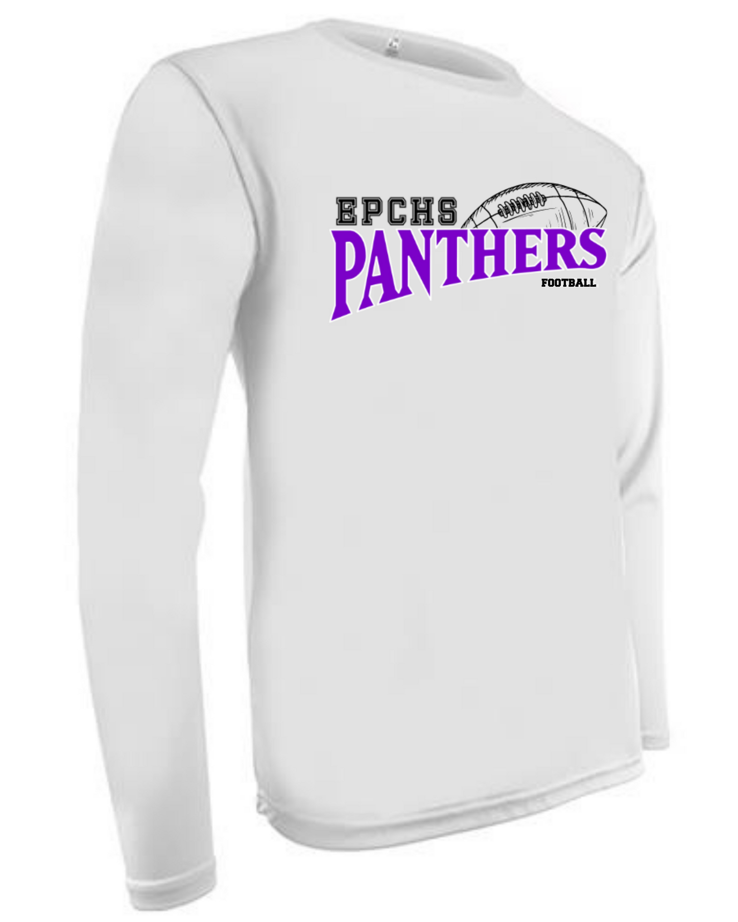 EPCHS Football Cooling performance dry-fit warm-up crew neck shirt (available in short sleeve and long sleeve)