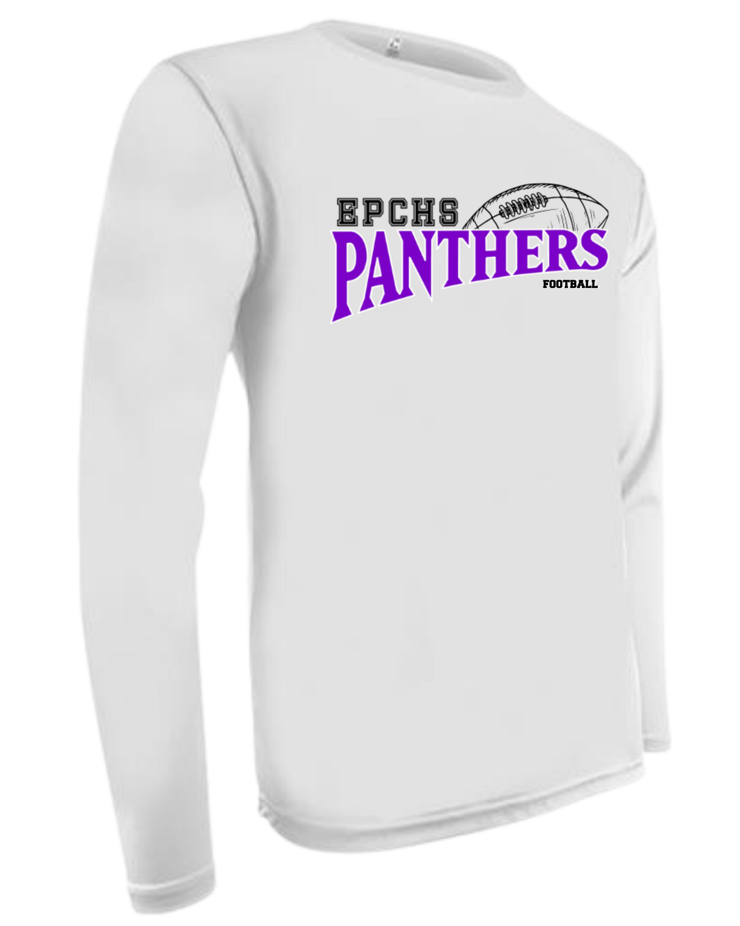 EPCHS Football Cooling performance dry-fit warm-up crew neck shirt (available in short sleeve and long sleeve)