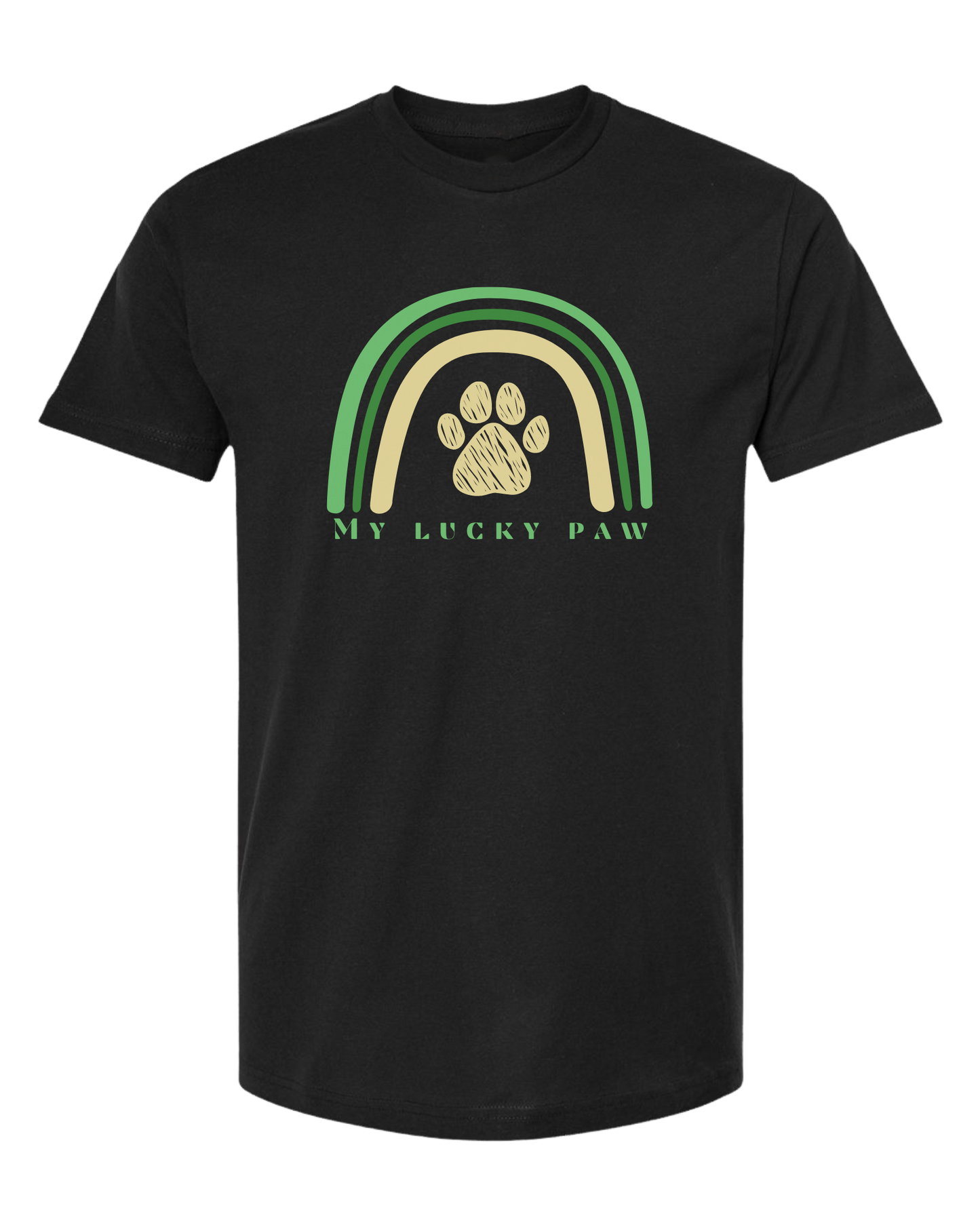 Unisex crewneck St. Patrick's day "Lucky Paw" t-shirt