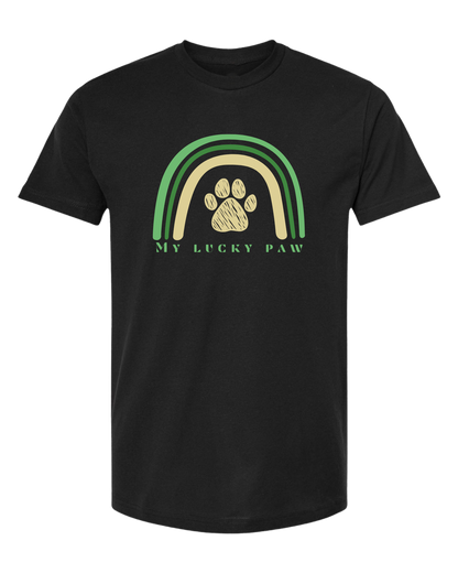 Unisex crewneck St. Patrick's day "Lucky Paw" t-shirt