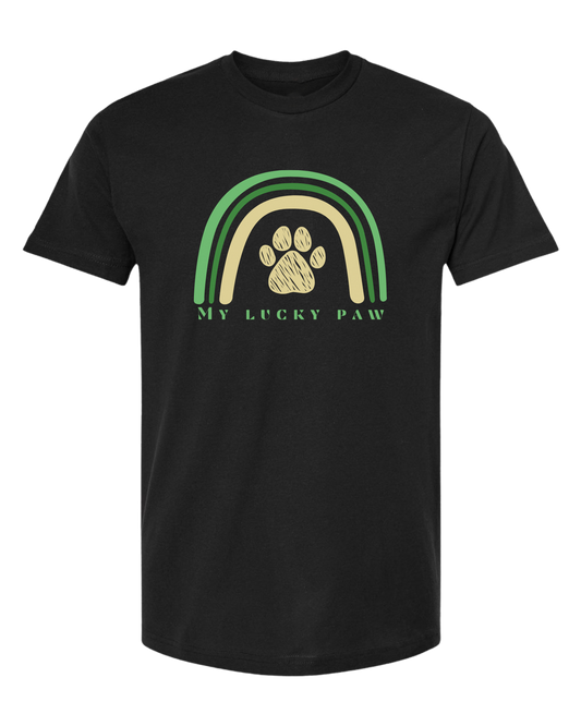 Unisex crewneck St. Patrick's day "Lucky Paw" t-shirt