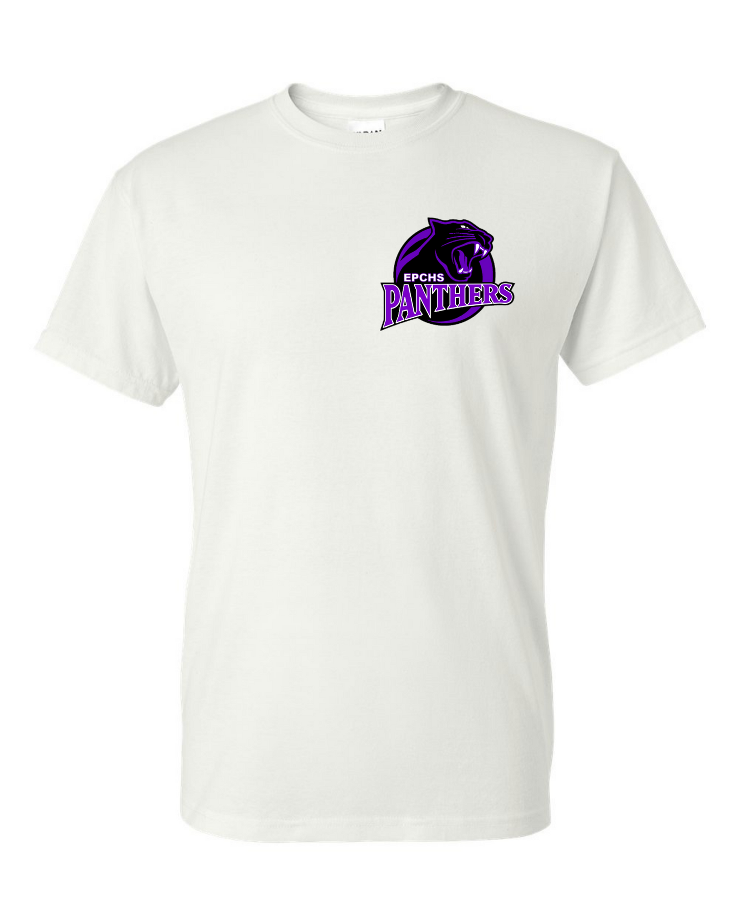 Panthers pocket logo on customizable cotton tee (available in short sleeve & long sleeve)