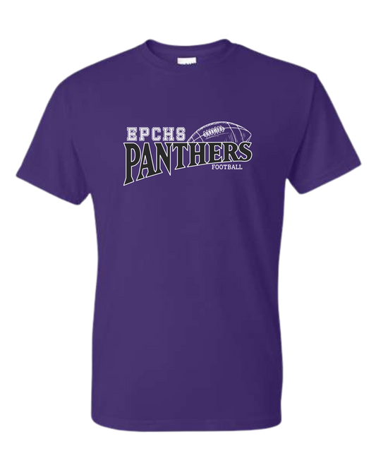 Purple EPCHS Football unisex crew neck cotton tee