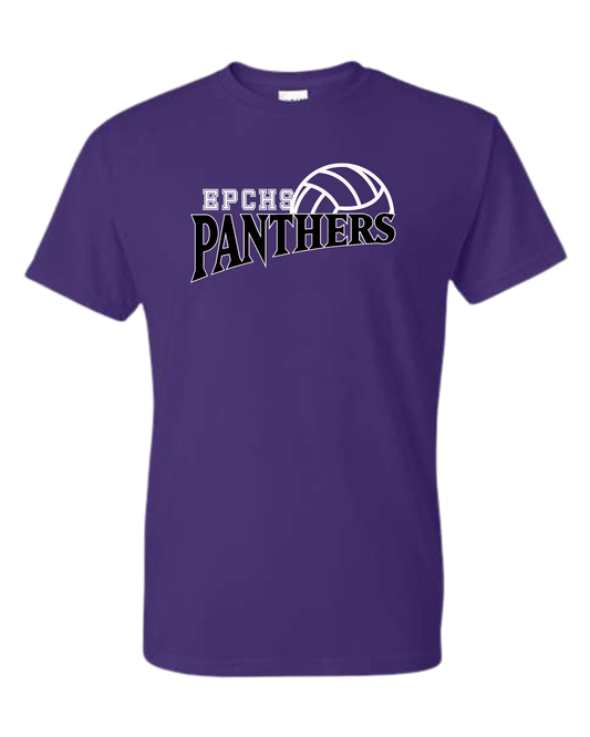 Purple EPCHS Volleyball unisex crew neck cotton tee