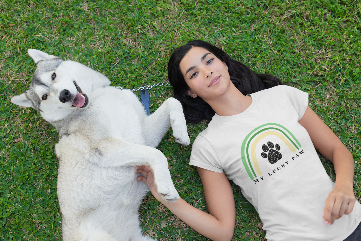 Unisex crewneck St. Patrick's day "Lucky Paw" t-shirt